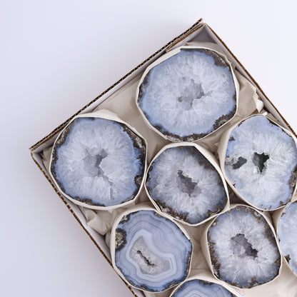 Las Choyas Geodes Set of 8 - Expert Wholesale and Supplier of Wholesale Crystals & Bulk Gemstones, ["Geodes","las choyas","Mexico"]