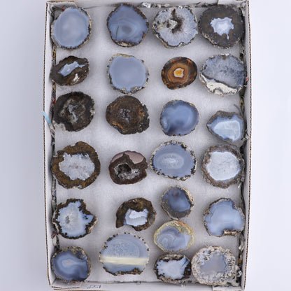 Agate Geodes Flat of 25 - Expert Wholesale and Supplier of Wholesale Crystals & Bulk Gemstones, ["Agate","flat","Flats","Geodes"]