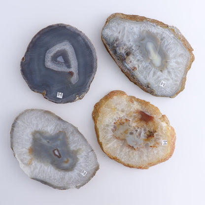 Agate Slices Set of 4 - Expert Wholesale and Supplier of Wholesale Crystals & Bulk Gemstones, ["Agate","Brazil","Slices and Slabs"]