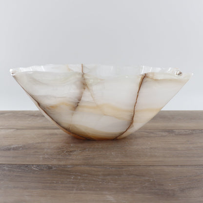 Mexican Onyx/Calcite Bowl 14"