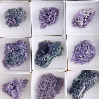 Grape Agate Cluster Set of 10 - Expert Wholesale and Supplier of Wholesale Crystals & Bulk Gemstones, ["Clusters","Grape agate","Indonesia"]