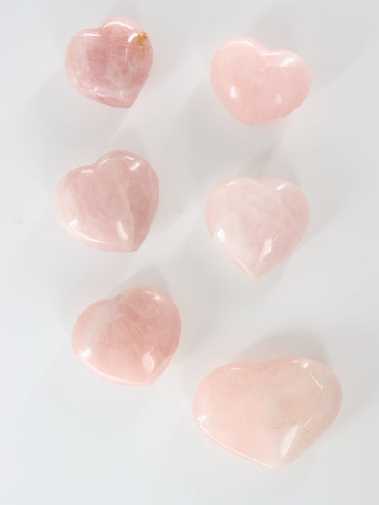 Rose Quartz Hearts Set of 6 - Expert Wholesale and Supplier of Wholesale Crystals & Bulk Gemstones, []