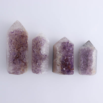 Uruguay Amethyst Towers Set of 4 - Expert Wholesale and Supplier of Wholesale Crystals & Bulk Gemstones, ["Amethyst","Towers","Uruguay"]