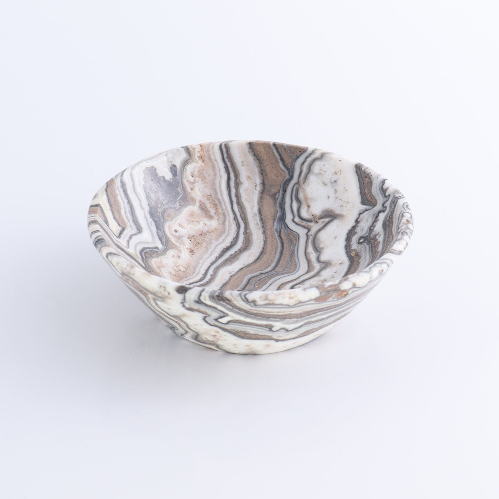 One Bowl (12 cm) Mexican Onyx/Calcite Zebra Polished - Expert Wholesale and Supplier of Wholesale Crystals & Bulk Gemstones, ["bowl","Calcite","Catalog Onyx","Decorative Dish","Mexico","onyx"]