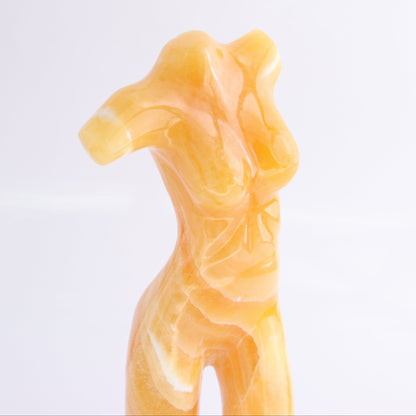 Female Torso Statue Mexican Orange Onyx/Calcite - Expert Wholesale and Supplier of Wholesale Crystals & Bulk Gemstones, ["Bowls","Calcite","Mexico","onyx"]