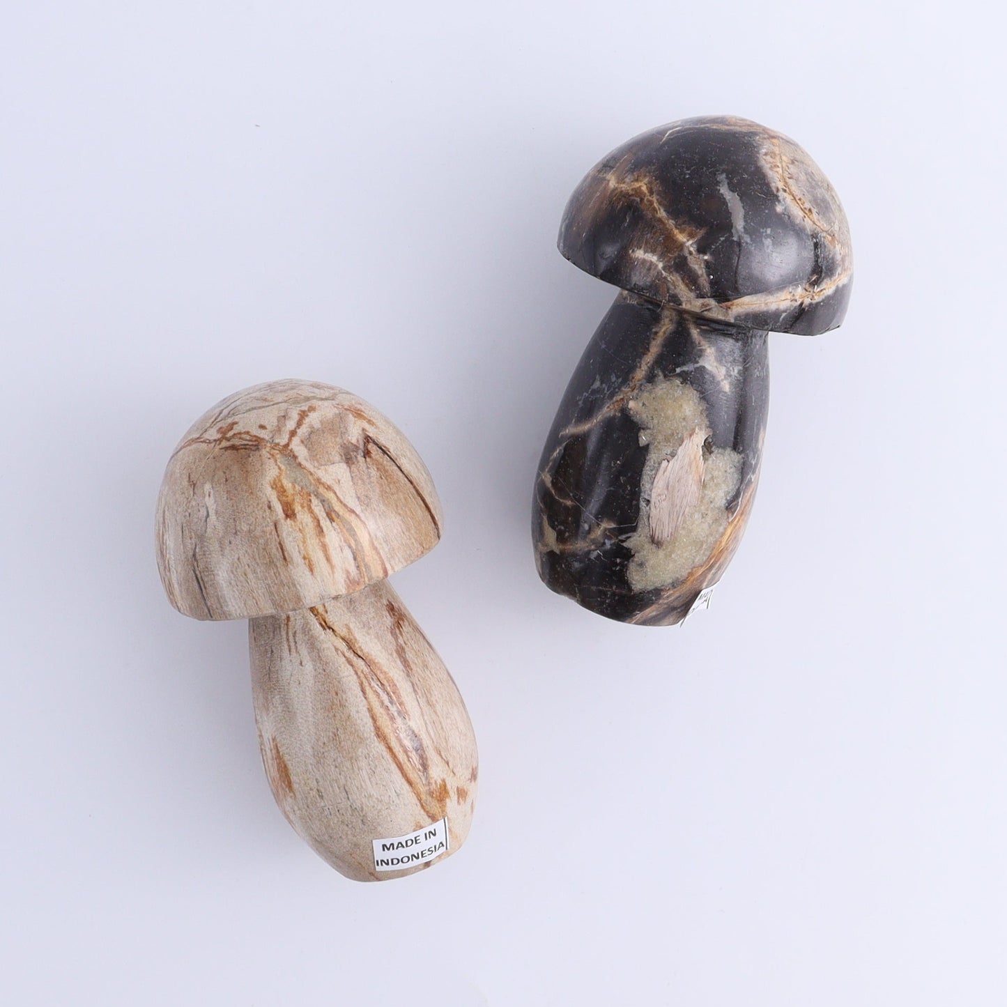 Petrified Wood Mushrooms Set of 4 - Expert Wholesale and Supplier of Wholesale Crystals & Bulk Gemstones, ["Indonesia","Mushrooms","Petrified Wood"]