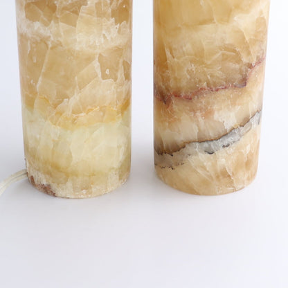 Mexican Onyx/Calcite Lamps Set of 2 - Expert Wholesale and Supplier of Wholesale Crystals & Bulk Gemstones, ["Calcite","Lamps","Mexico","onyx"]