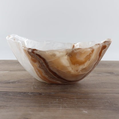 Mexican Onyx/Calcite Bowl 12"