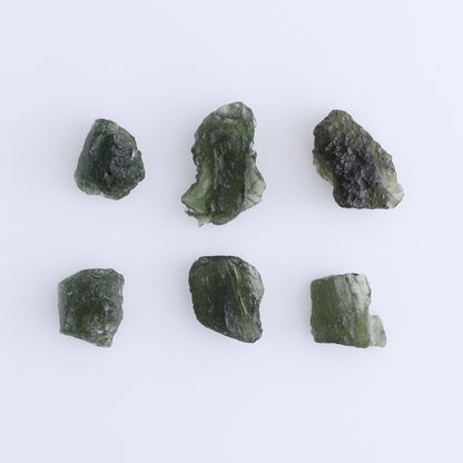 Moldavite Pieces Set of 6 - Expert Wholesale and Supplier of Wholesale Crystals & Bulk Gemstones, ["Czech Republic","Moldavite","Pieces"]