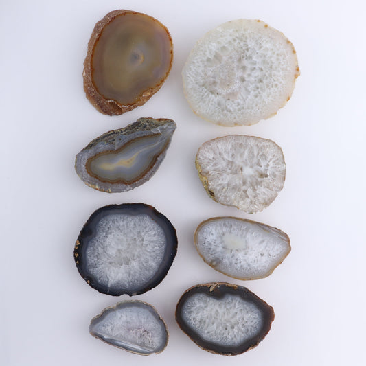 Agate Slices Set of 8 - Expert Wholesale and Supplier of Wholesale Crystals & Bulk Gemstones, ["Agate","Brazil","Slices and Slabs"]