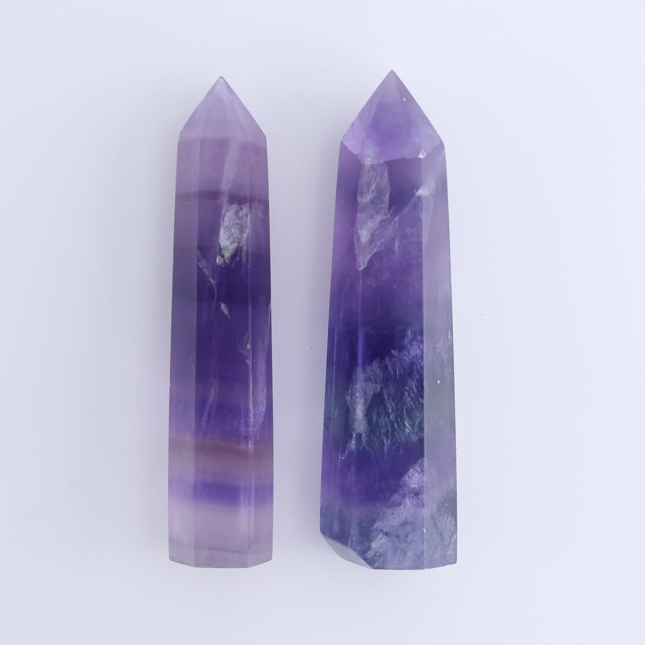 Lavender Fluorite Towers Set of 10