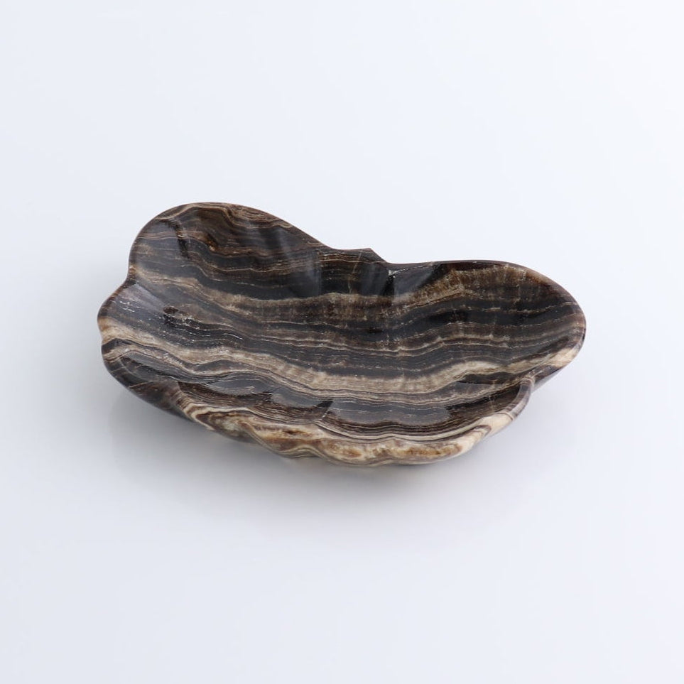 One Butterfly Bowl Mexican Onyx/Calcite Chocolate