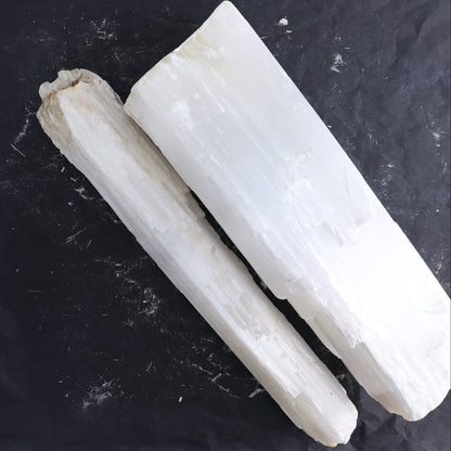 Selenite Logs Set of 2