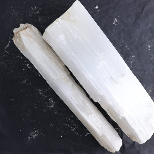 Selenite Logs Set of 2 - Expert Wholesale and Supplier of Wholesale Crystals & Bulk Gemstones, ["logs","selenite"]