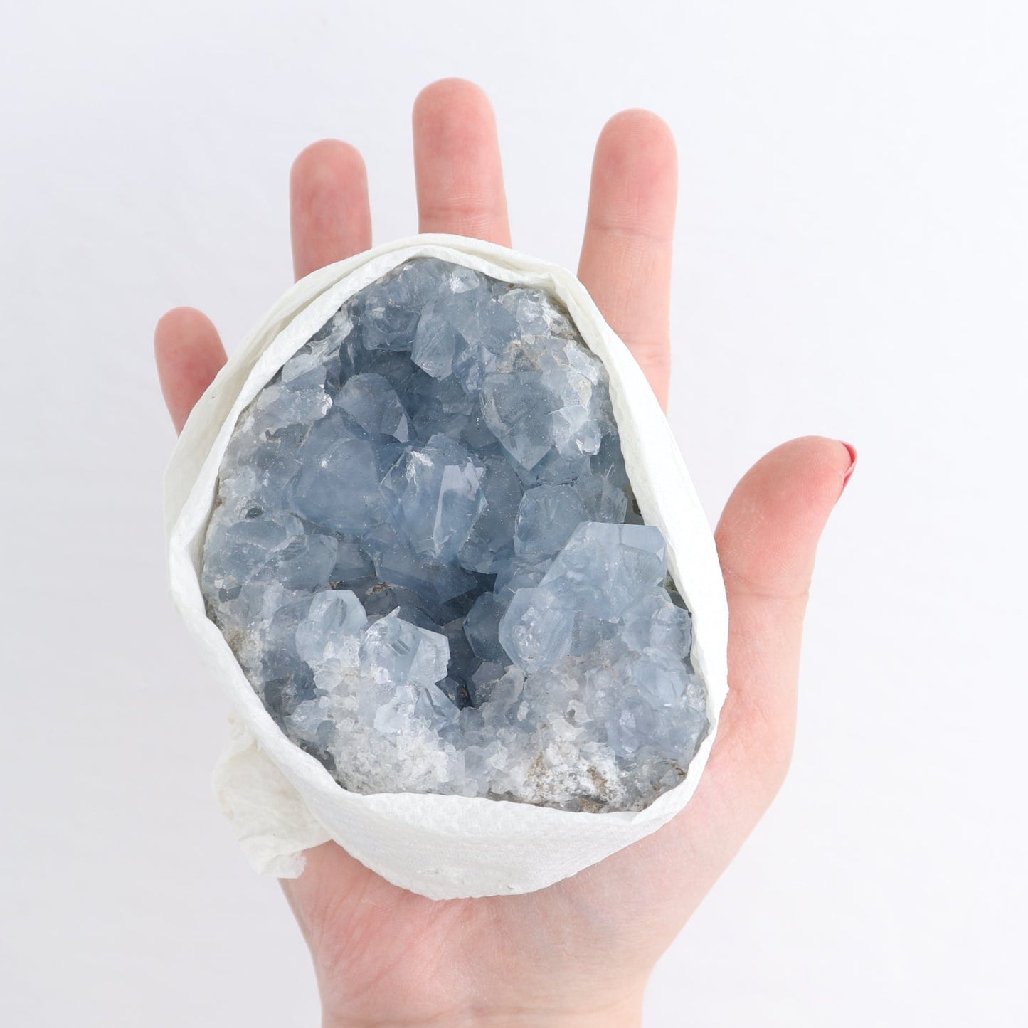 Celestite Clusters Set of 6
