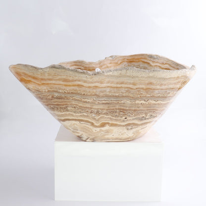 Mexican Onyx/Calcite Bowl 16"