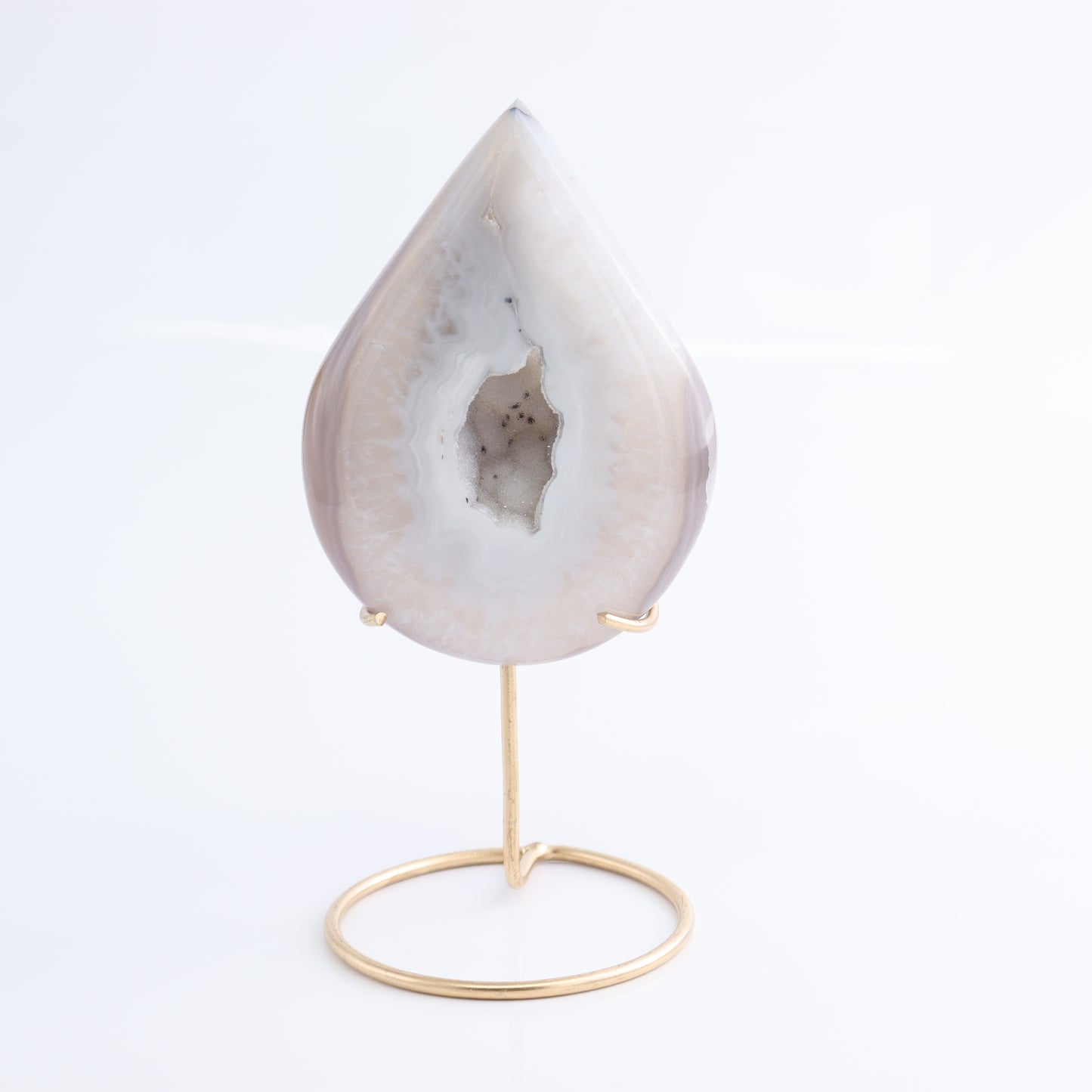 Agate Teardrops with Stand Set of 3 - Expert Wholesale and Supplier of Wholesale Crystals & Bulk Gemstones, ["Agate","Brazil","moons"]