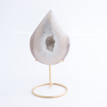 Agate Teardrops with Stand Set of 3 - Expert Wholesale and Supplier of Wholesale Crystals & Bulk Gemstones, ["Agate","Brazil","moons"]