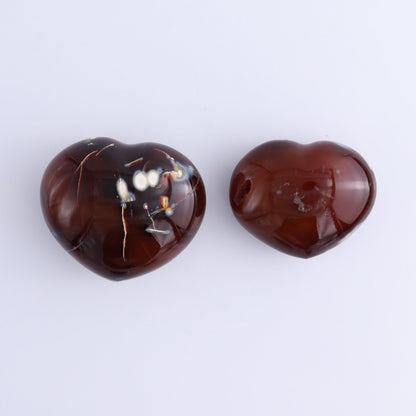 Carnelian Hearts Set of 8 - Expert Wholesale and Supplier of Wholesale Crystals & Bulk Gemstones, ["carnelian","Hearts","Madagascar"]