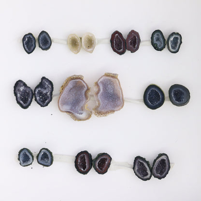 Tabasco Geodes 10 Pairs - Expert Wholesale and Supplier of Wholesale Crystals & Bulk Gemstones, ["Geodes","Tabasco Geode"]
