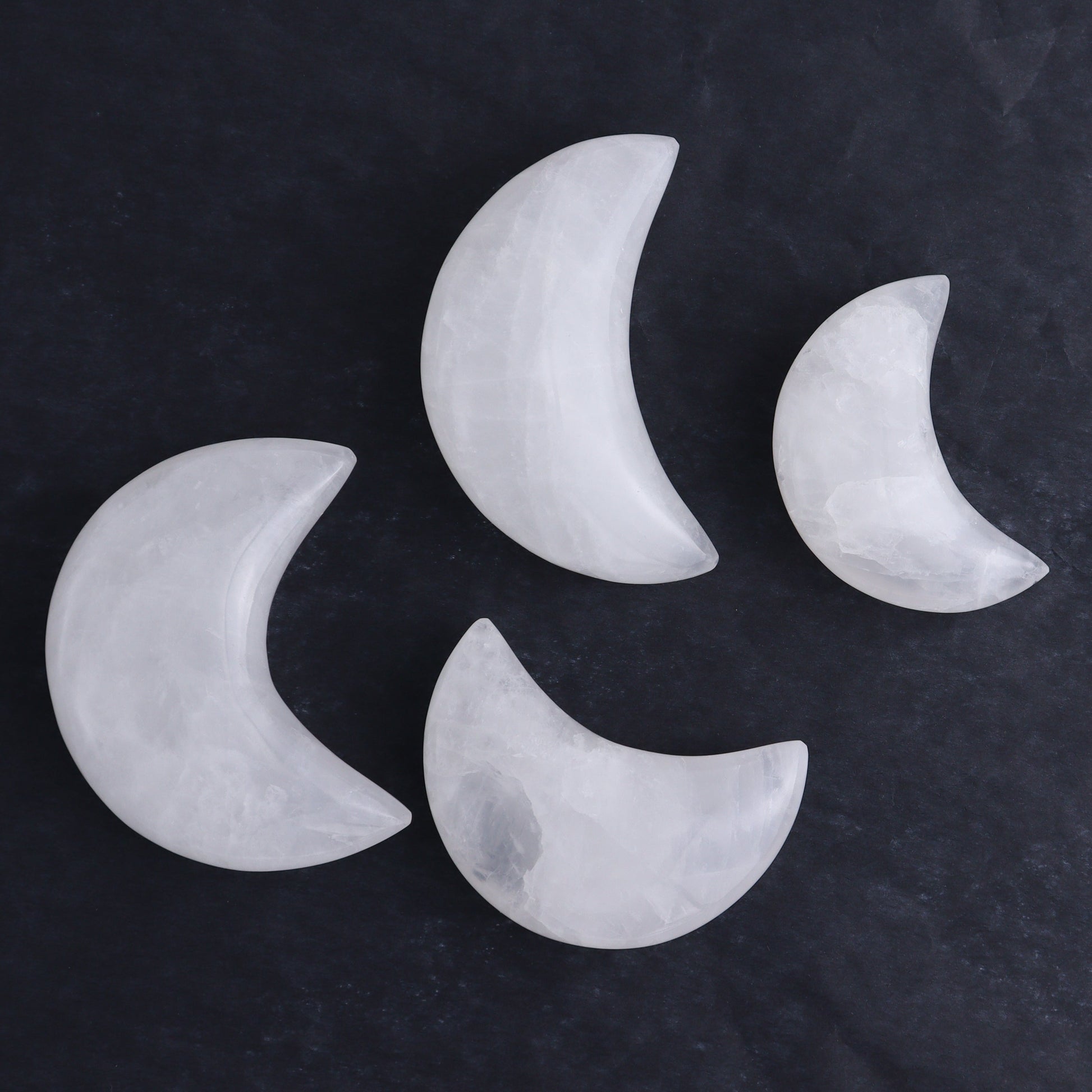 Quartz Moons Set of 12 - Expert Wholesale and Supplier of Wholesale Crystals & Bulk Gemstones, ["moons","Quartz"]
