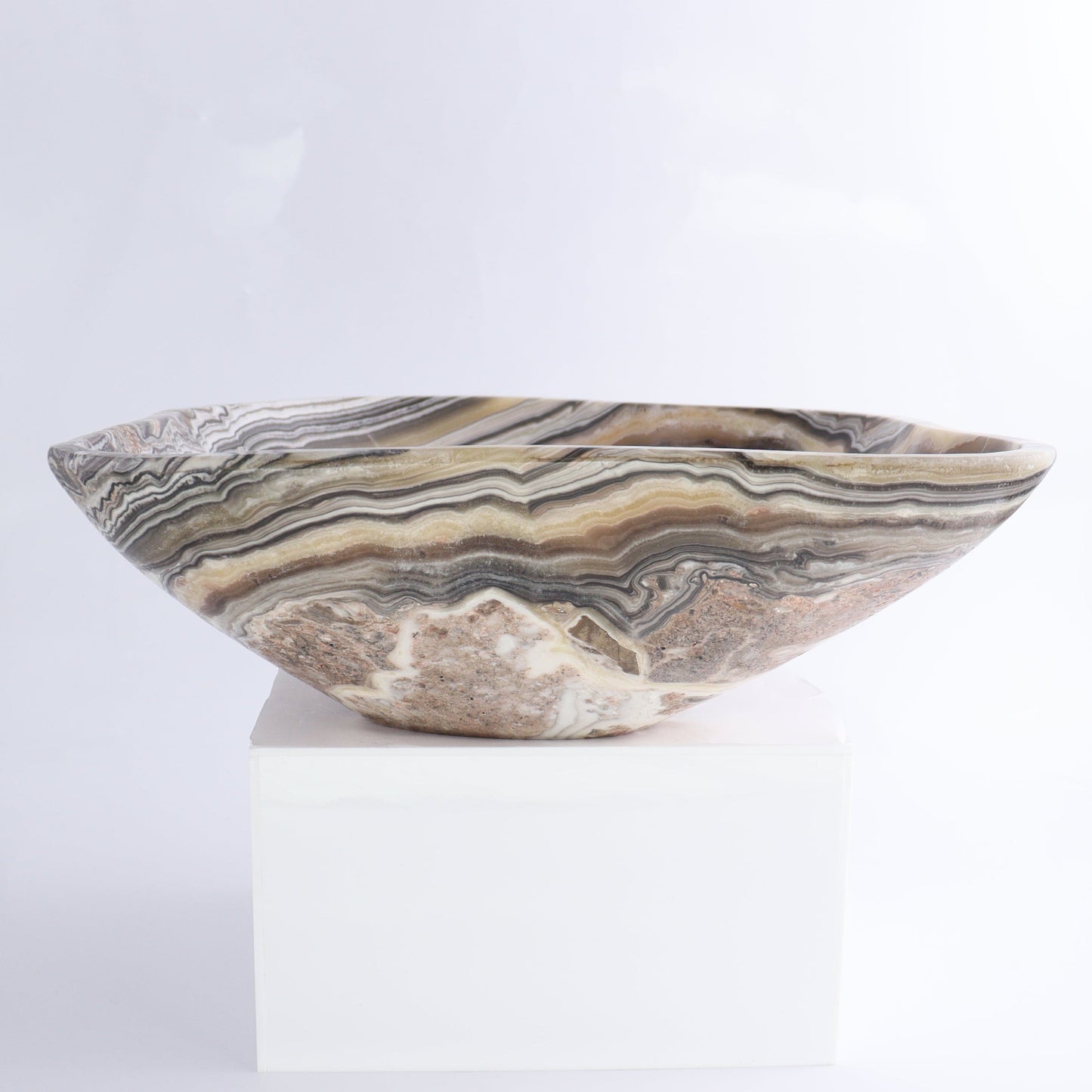 Mexican Onyx/Calcite Bowl - Expert Wholesale and Supplier of Wholesale Crystals & Bulk Gemstones, ["Bowls","Calcite","Mexico","onyx"]