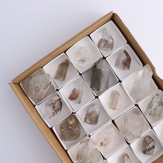 Garden Quartz Towers Set of 20 - Expert Wholesale and Supplier of Wholesale Crystals & Bulk Gemstones, ["Garden Quartz","Quartz","Towers"]