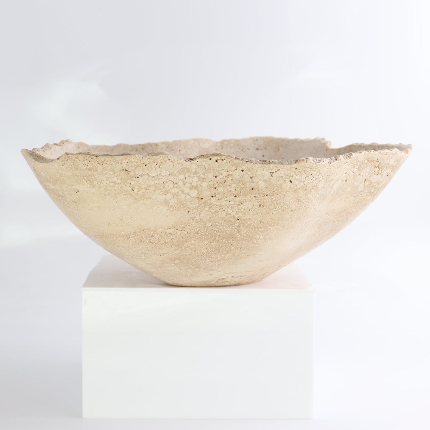 Mexican Travertine Bowl 14"