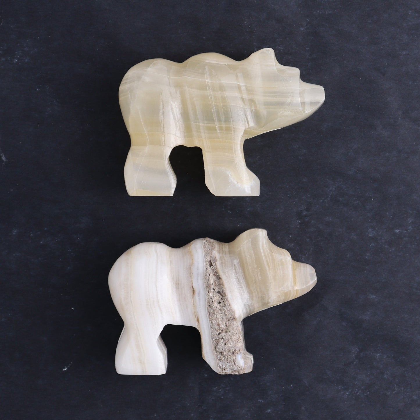 White Onyx Bear Carvings Set of 8 - Expert Wholesale and Supplier of Wholesale Crystals & Bulk Gemstones, ["Bears","onyx","White onyx"]