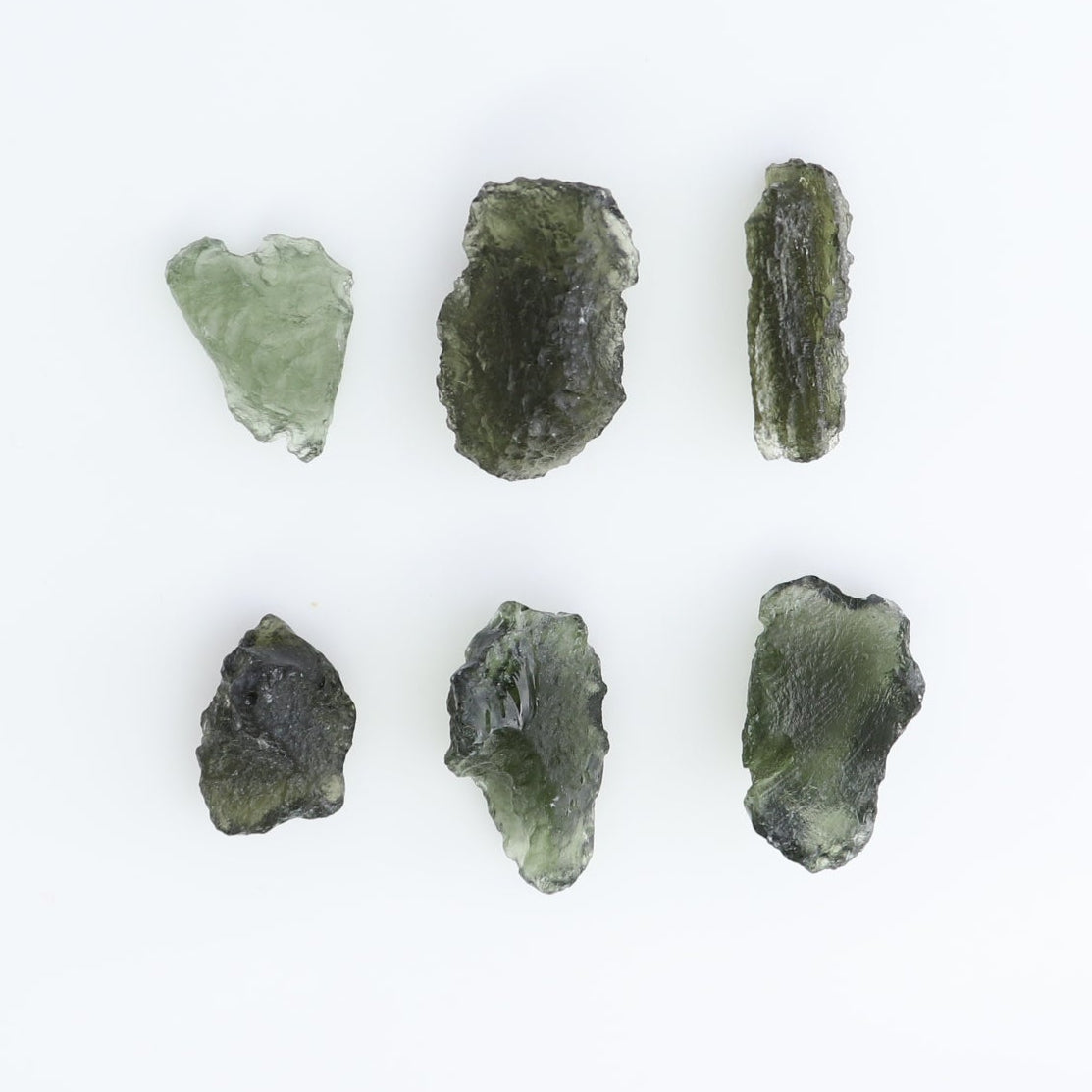 Moldavite Pieces Set of 6