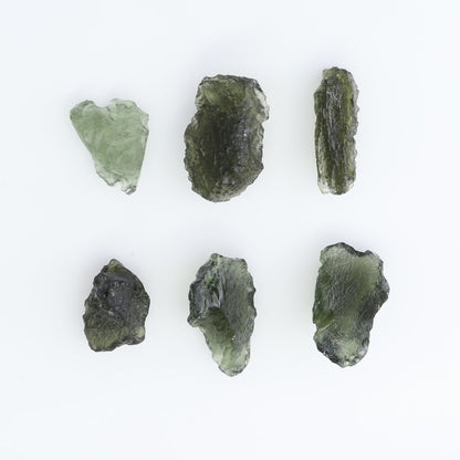 Moldavite Pieces Set of 6