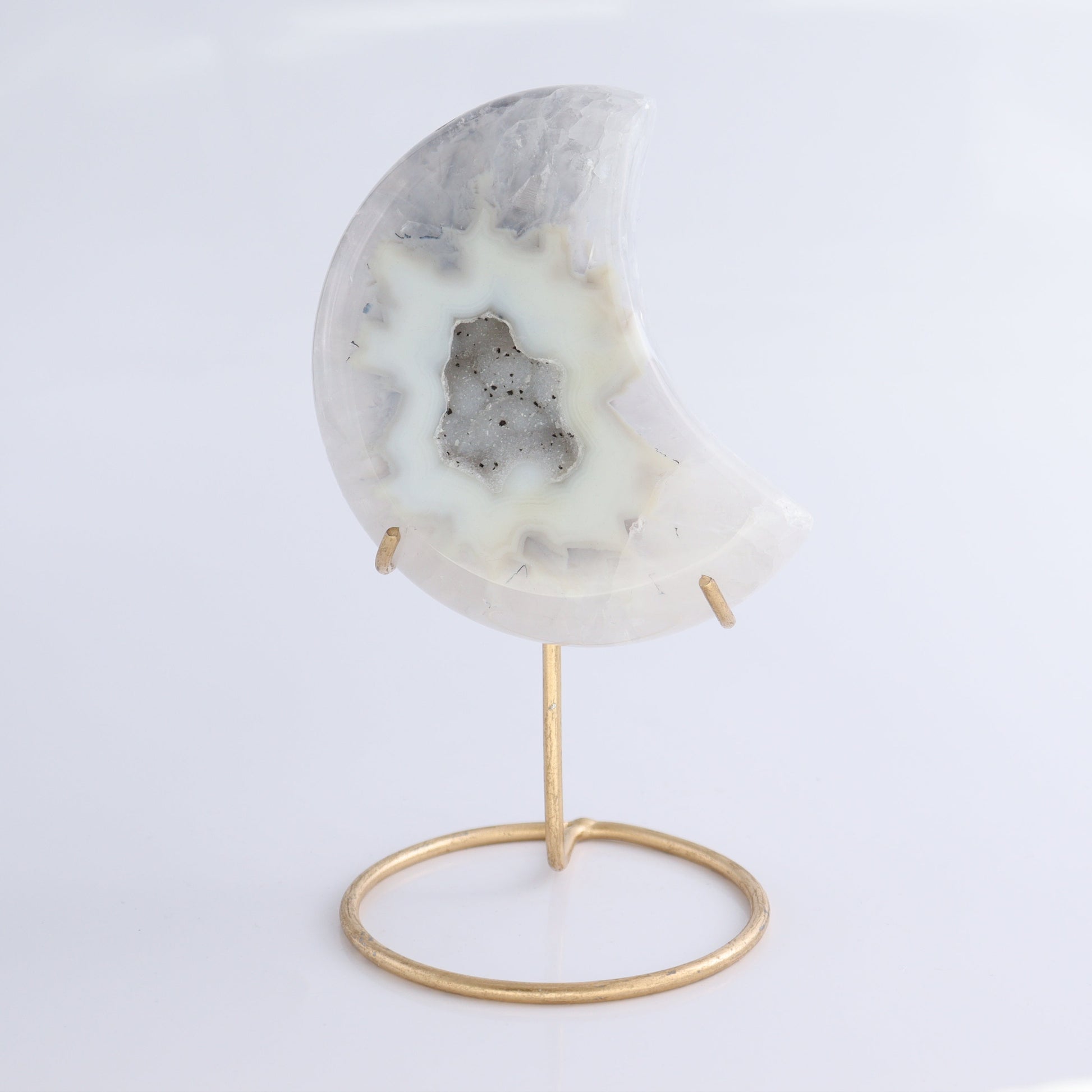 Agate Moons with Stand Set of 5 - Expert Wholesale and Supplier of Wholesale Crystals & Bulk Gemstones, ["Agate","Brazil","moons"]