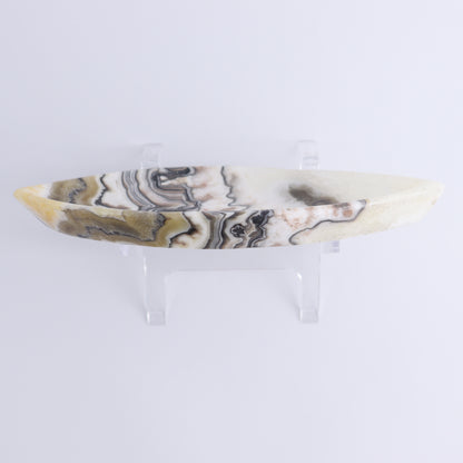 Zebra Onyx Leaf Dish Set of 5 - Expert Wholesale and Supplier of Wholesale Crystals & Bulk Gemstones, ["Decorative Dish","Mexico","onyx"]