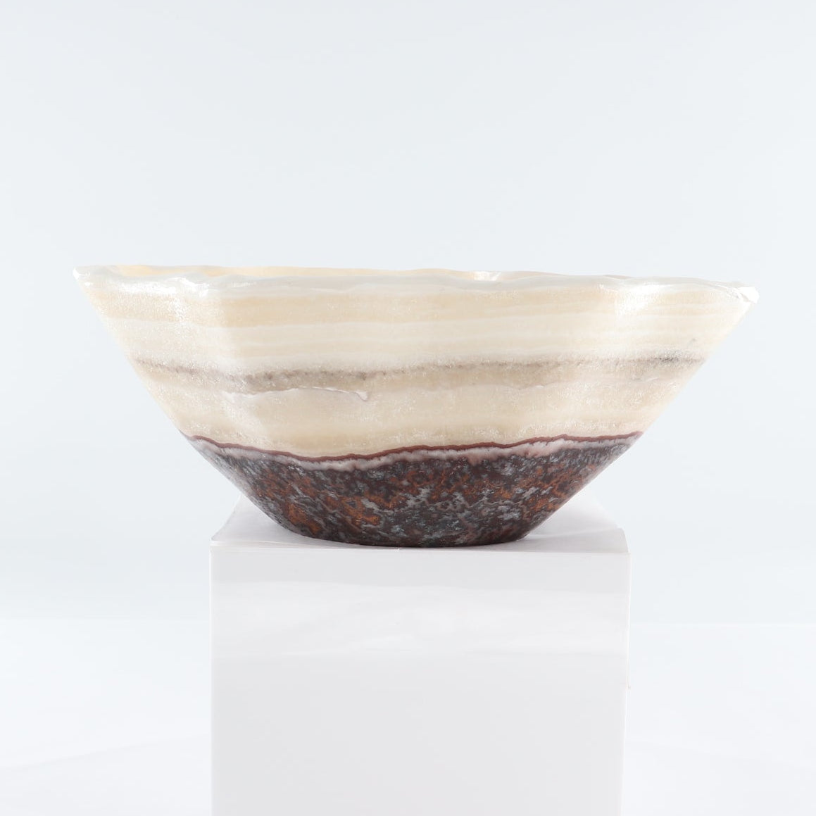 Mexican Onyx/Calcite Bowl 14"