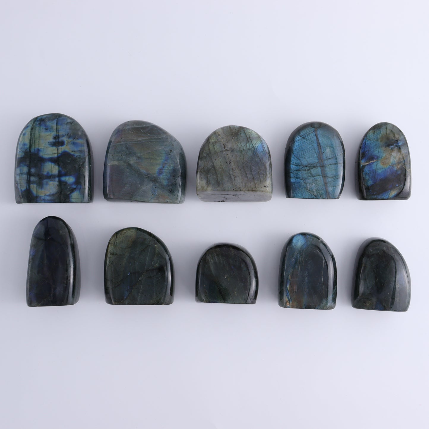 Labradorite Freeform Set of 10 - Expert Wholesale and Supplier of Wholesale Crystals & Bulk Gemstones, ["Freeforms","Labradorite","Madagascar"]