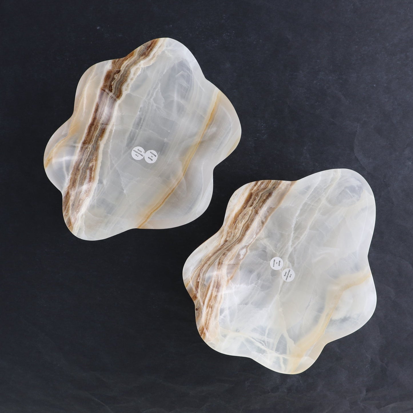 One Bowl Mexican Onyx/Calcite White Honey