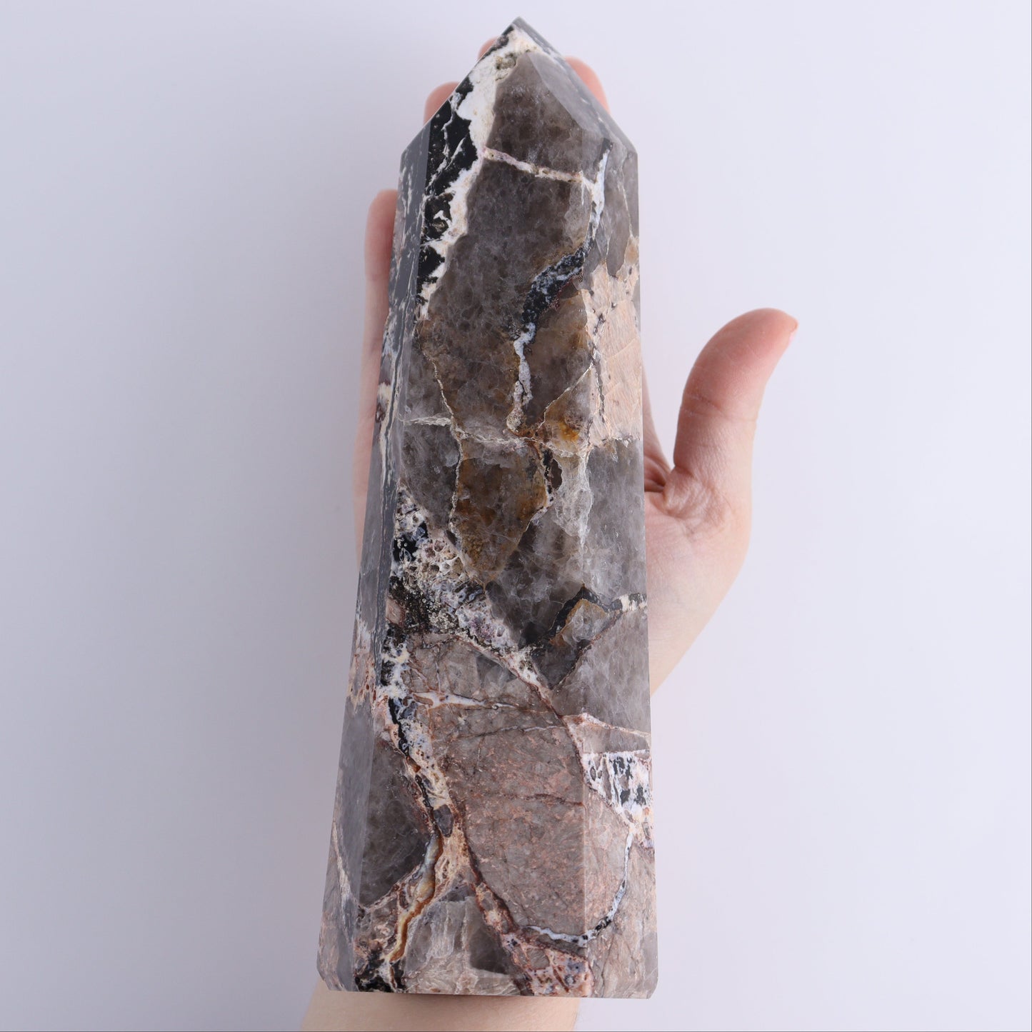 Mosaic Quartz Towers Set of 3 - Expert Wholesale and Supplier of Wholesale Crystals & Bulk Gemstones, ["Brazil","Mosaic Quartz","Quartz","Towers"]