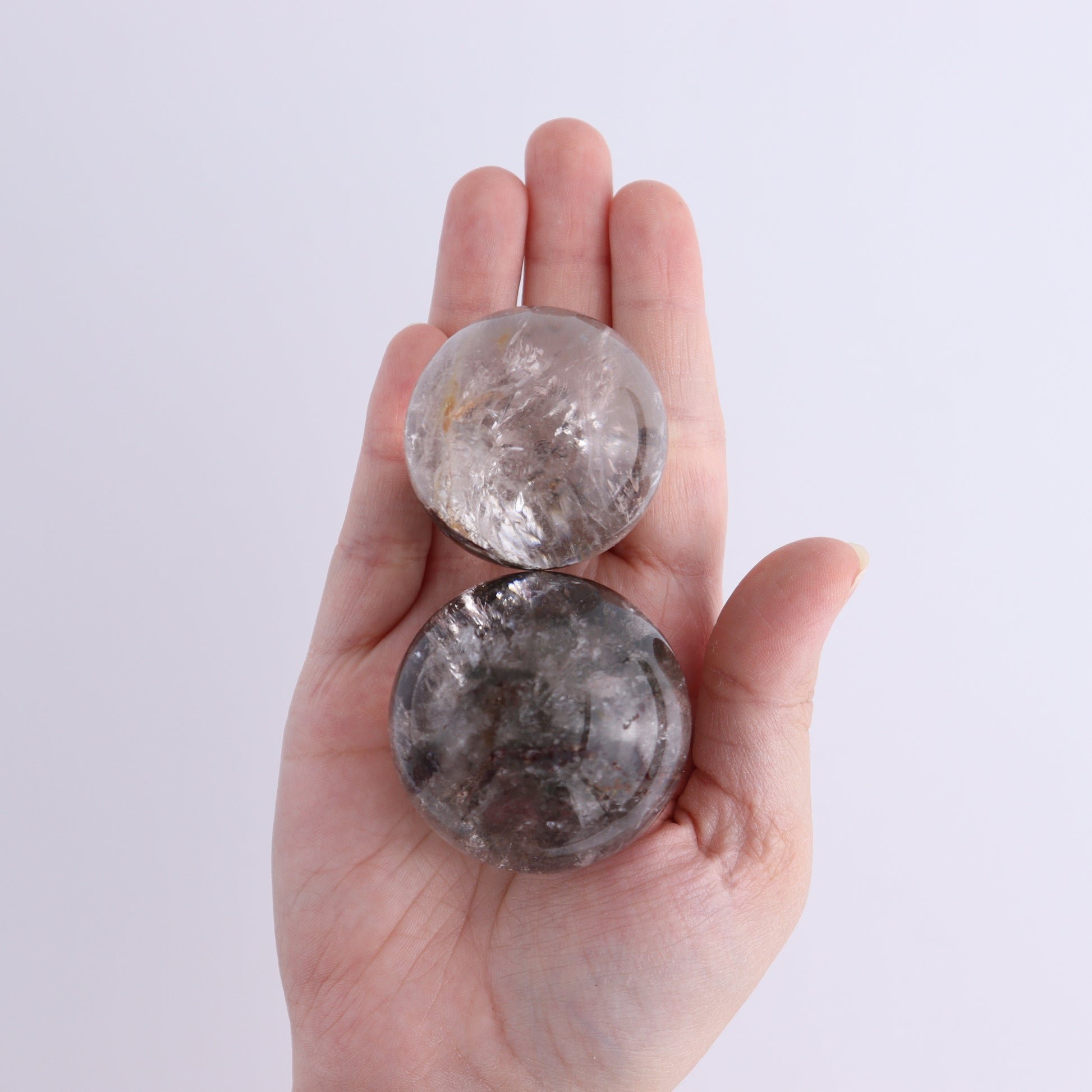 Garden Quartz Spheres Set of 9 - Expert Wholesale and Supplier of Wholesale Crystals & Bulk Gemstones, ["Garden Quartz","Quartz","Spheres"]