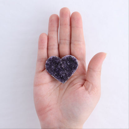 Amethyst Hearts Set of 8