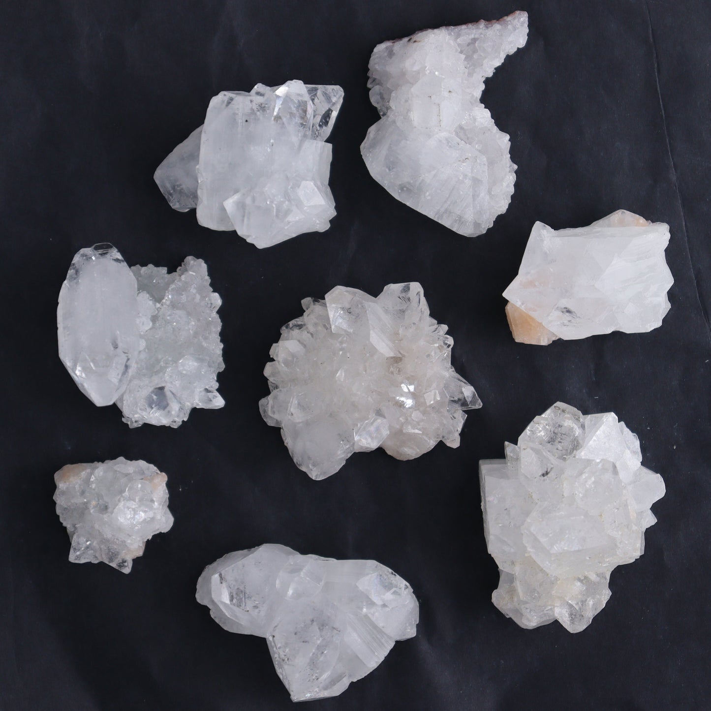Apophyllite Clusters Flat of 54 - Expert Wholesale and Supplier of Wholesale Crystals & Bulk Gemstones, ["Apophyllite","Clusters","Flats"]