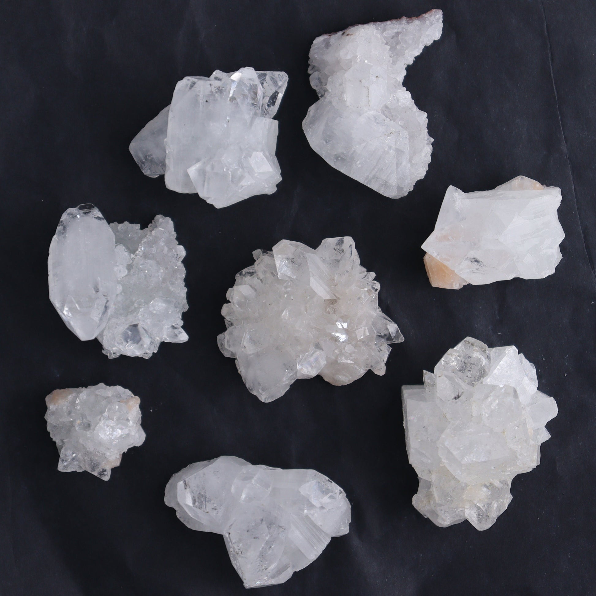 Apophyllite Clusters Flat of 54 - Expert Wholesale and Supplier of Wholesale Crystals & Bulk Gemstones, ["Apophyllite","Clusters","Flats"]