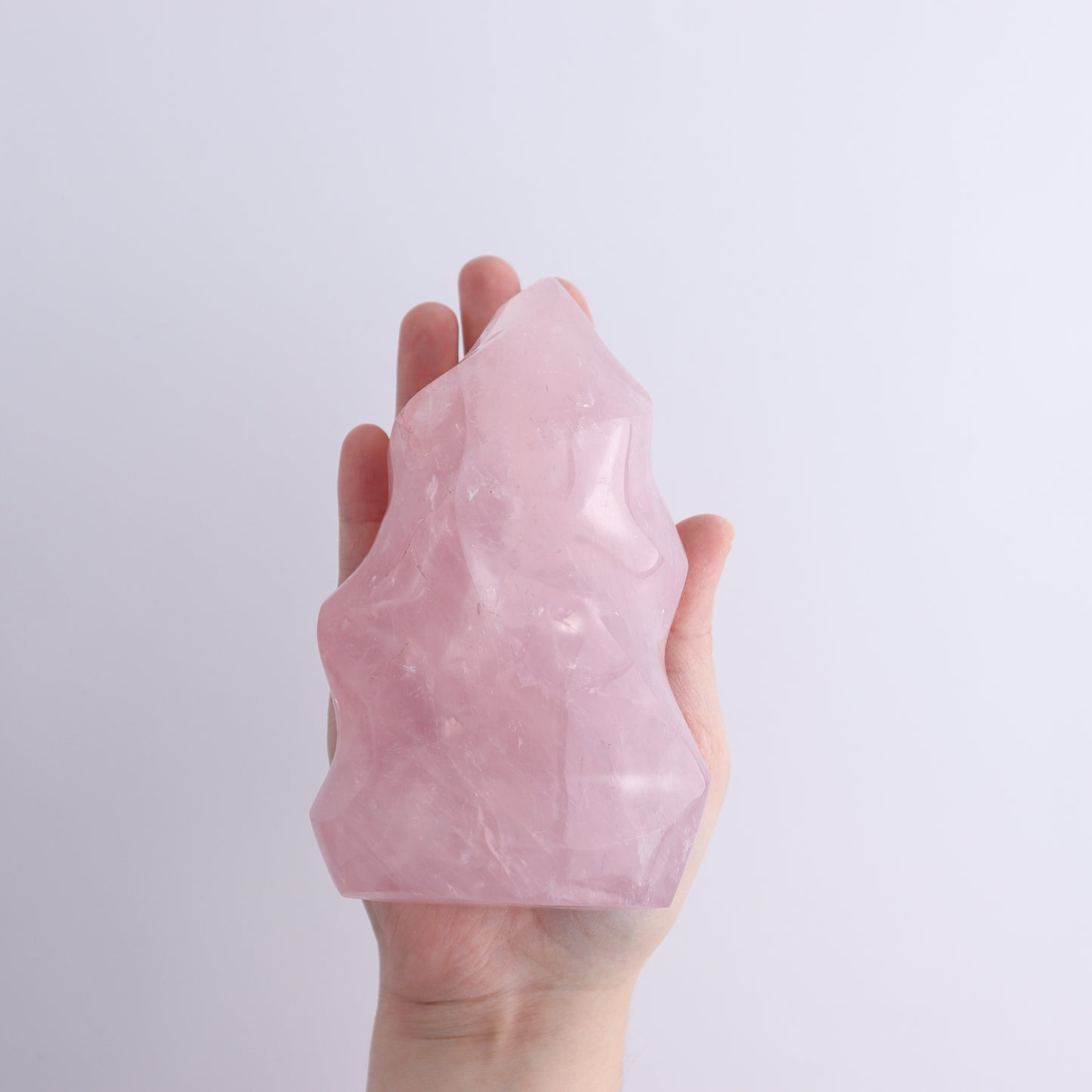 Rose Quartz Flames Set of 5 - Expert Wholesale and Supplier of Wholesale Crystals & Bulk Gemstones, ["flames","Madagascar","Quartz","Rose Quartz"]