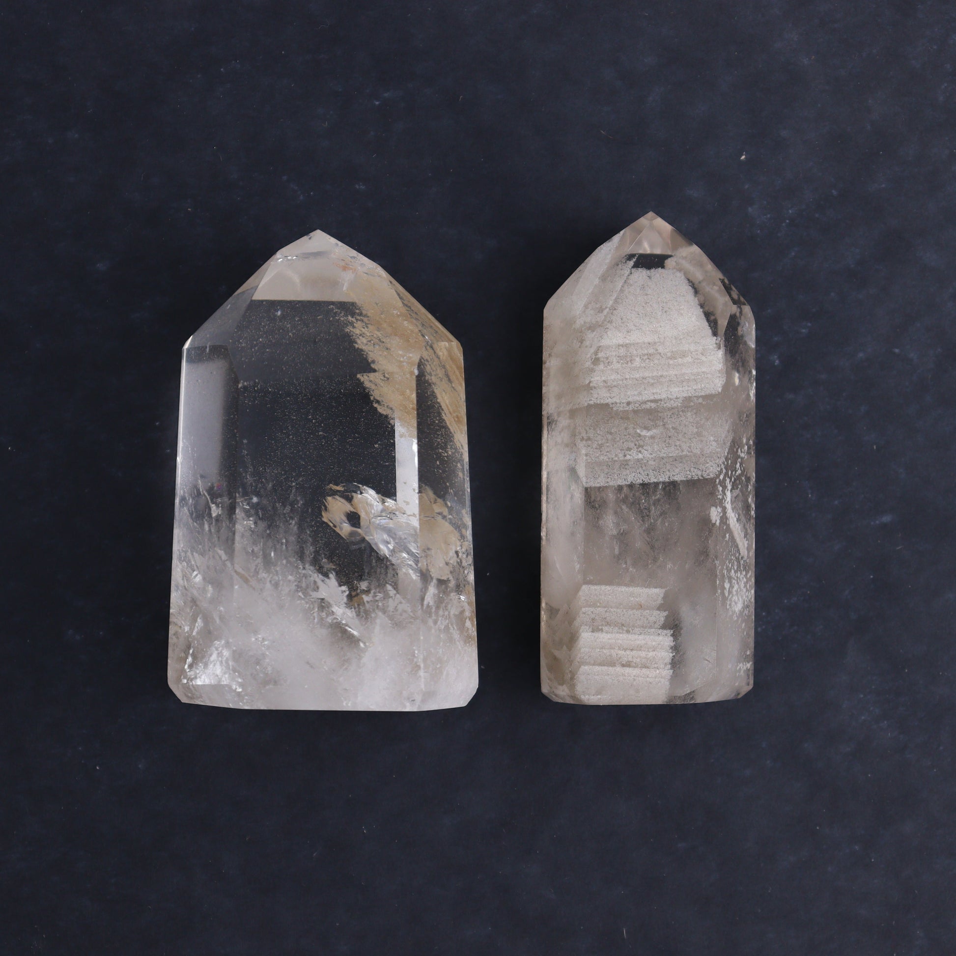 Garden Quartz Towers Set of 5 - Expert Wholesale and Supplier of Wholesale Crystals & Bulk Gemstones, ["Brazil","Garden Quartz","Quartz","Towers"]