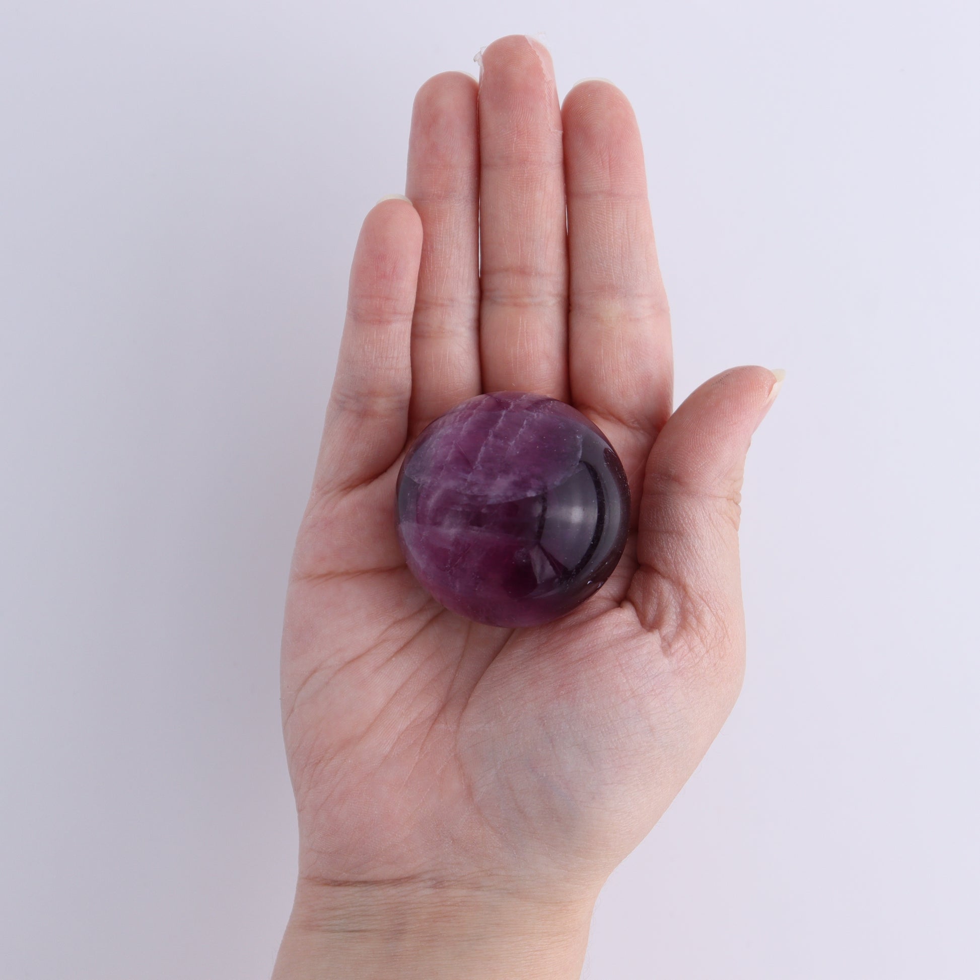 Purple Fluorite Spheres Set of 9 - Expert Wholesale and Supplier of Wholesale Crystals & Bulk Gemstones, ["Fluorite","Purple Fluorite","Spheres"]