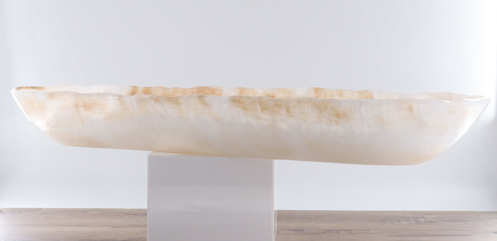 Mexican Onyx/Calcite Canoe Bowl - Expert Wholesale and Supplier of Wholesale Crystals & Bulk Gemstones, ["Bowls","Calcite","canoe","Mexico","onyx"]