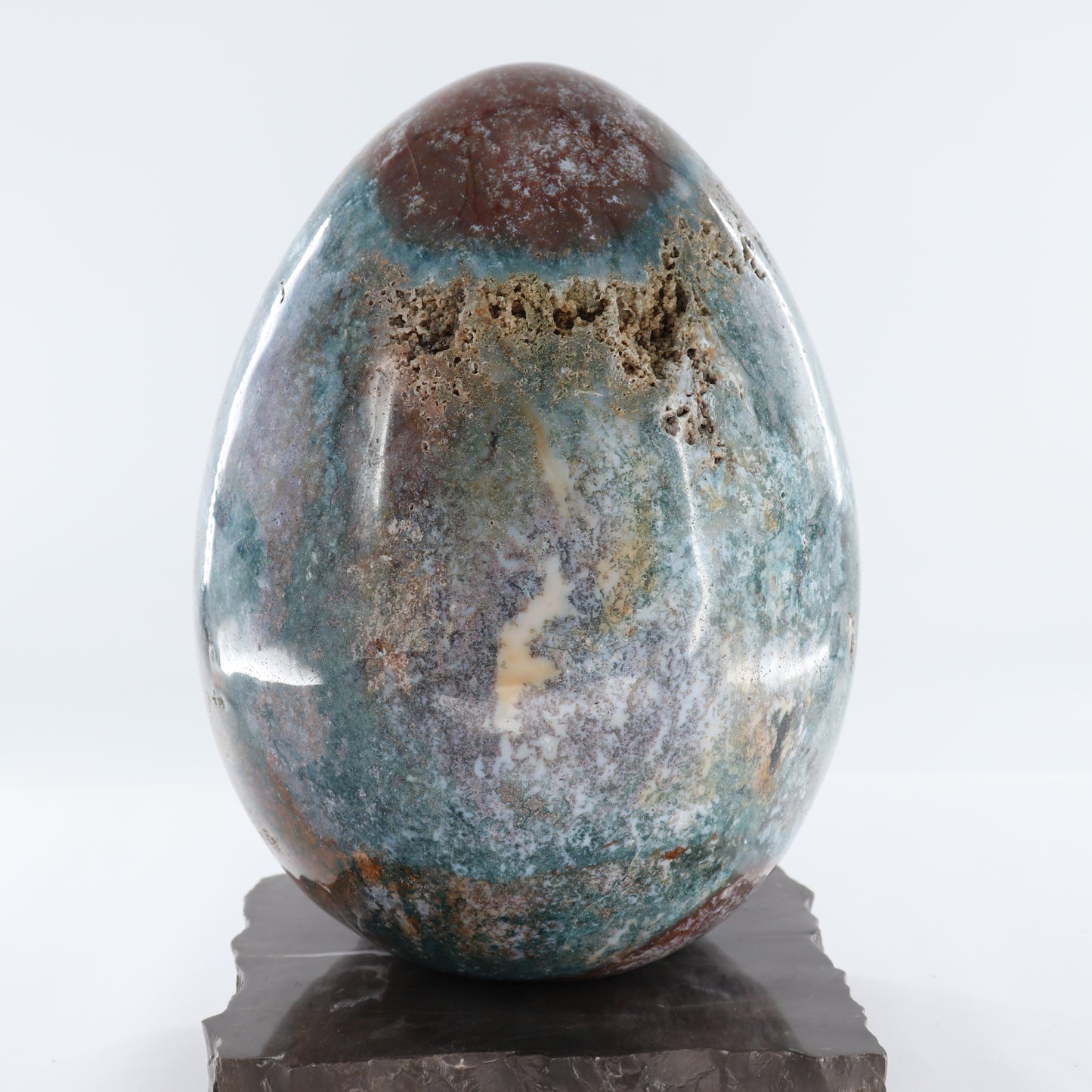 Large Ocean Jasper Egg (Stand NOT included)