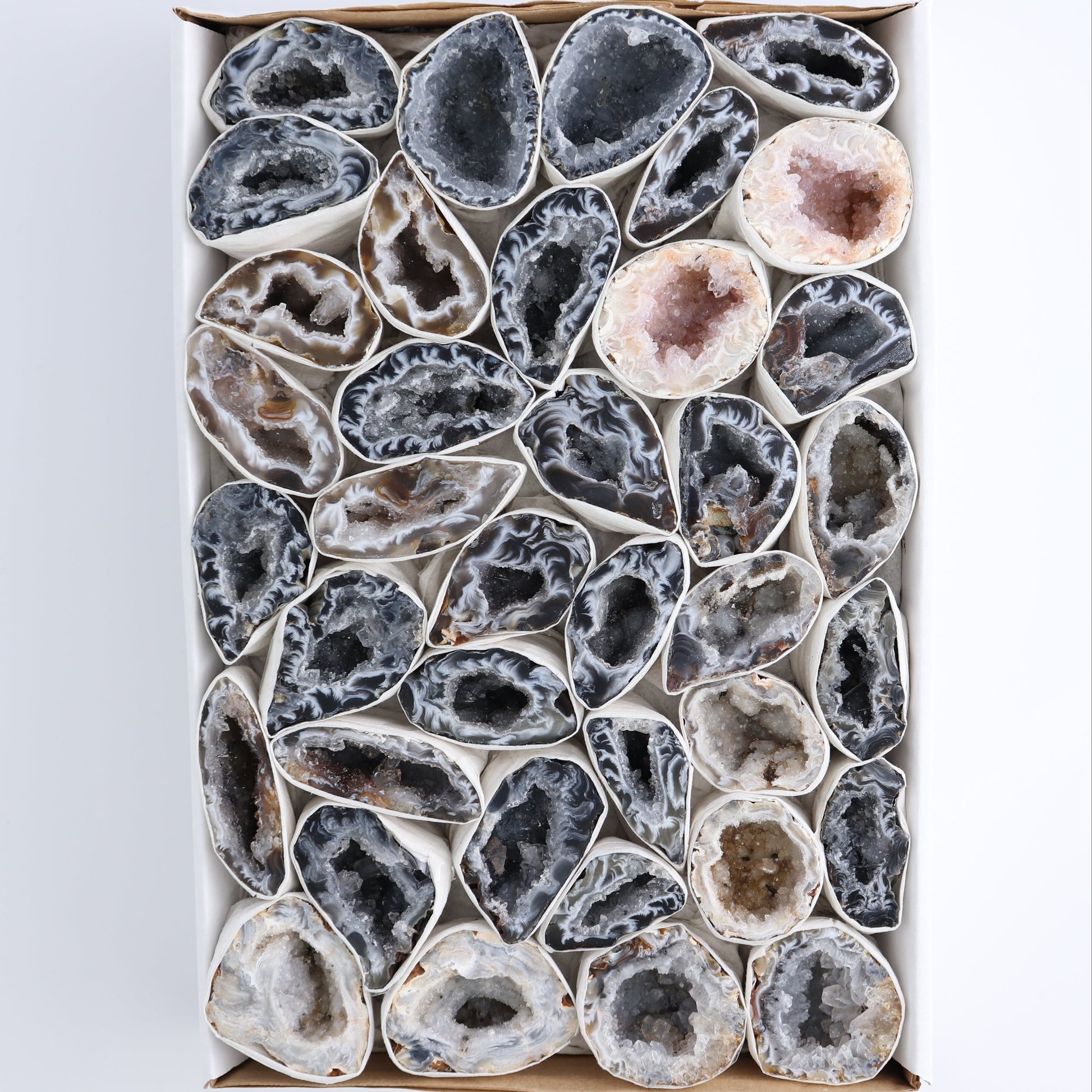 Agate Geodes Flat - Expert Wholesale and Supplier of Wholesale Crystals & Bulk Gemstones, ["Agate","Geodes"]
