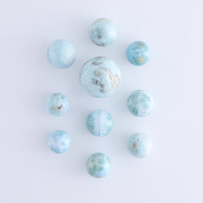 Larmiar Spheres Set of 10 - Expert Wholesale and Supplier of Wholesale Crystals & Bulk Gemstones, ["Larimar","Spheres"]