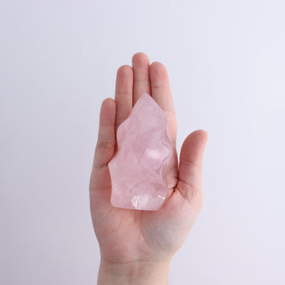 Rose Quartz Flames Set of 5 - Expert Wholesale and Supplier of Wholesale Crystals & Bulk Gemstones, ["flames","Madagascar","Quartz","Rose Quartz"]