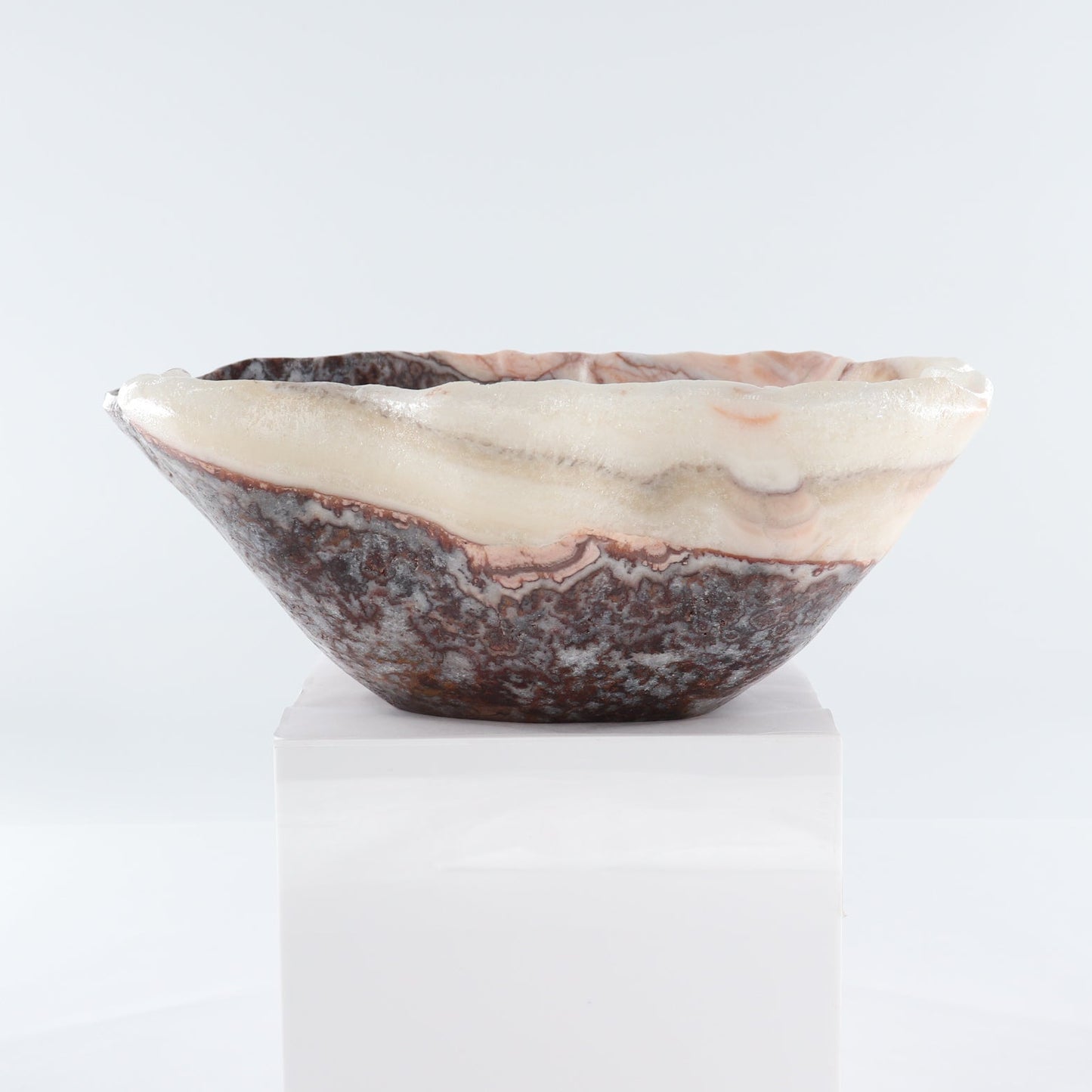 Mexican Onyx/Calcite Bowl 15"
